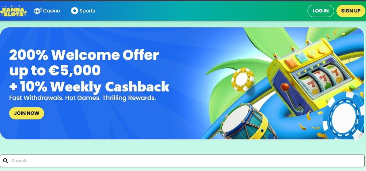 Samba Slots – Energetyczne Kasyno Online Polska z Hołnym Bonusem i Cashbackiem
